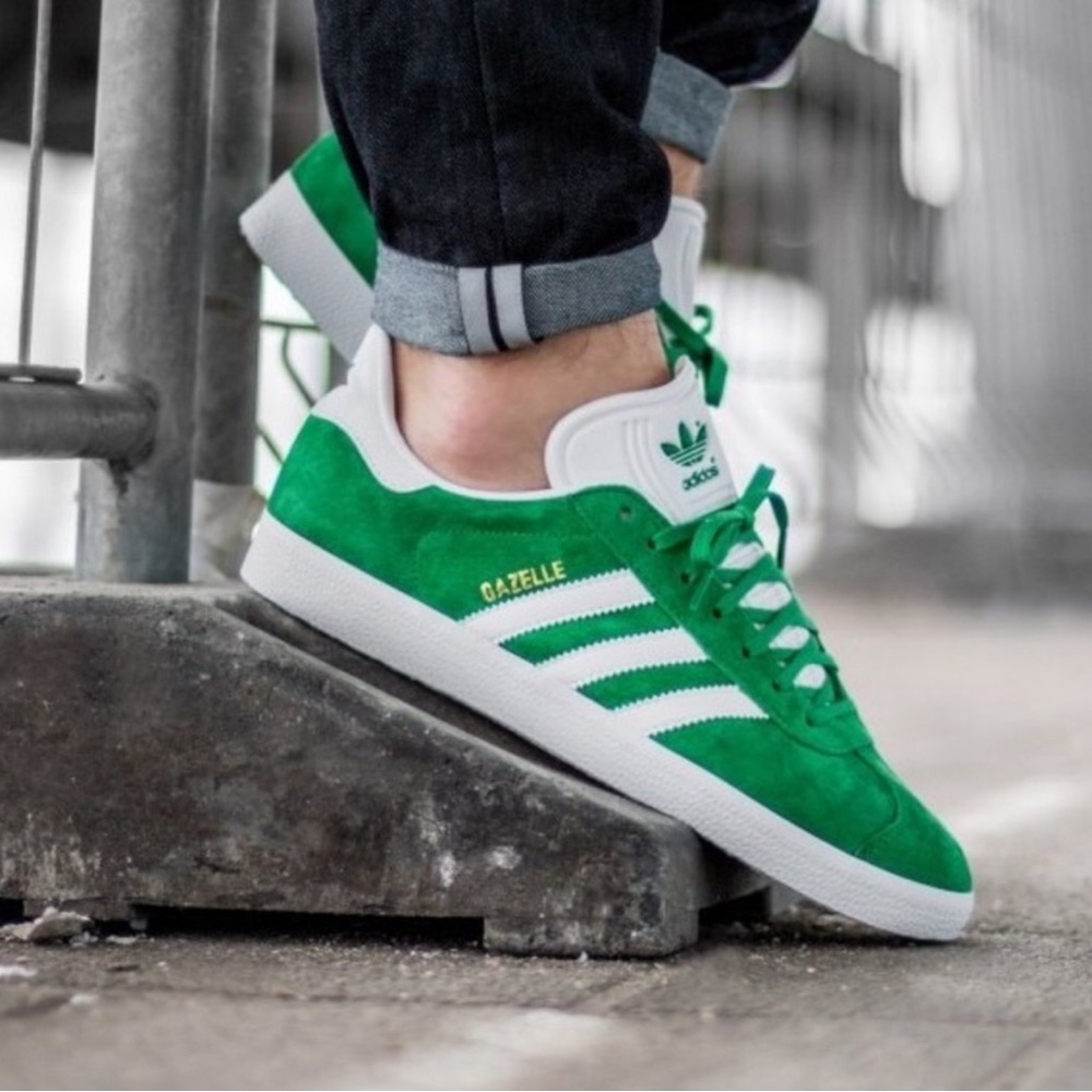 Green Adidas Gazelles BB5477